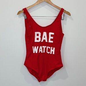 Bae Watch Red One-Piece Swimsuit (Medium)